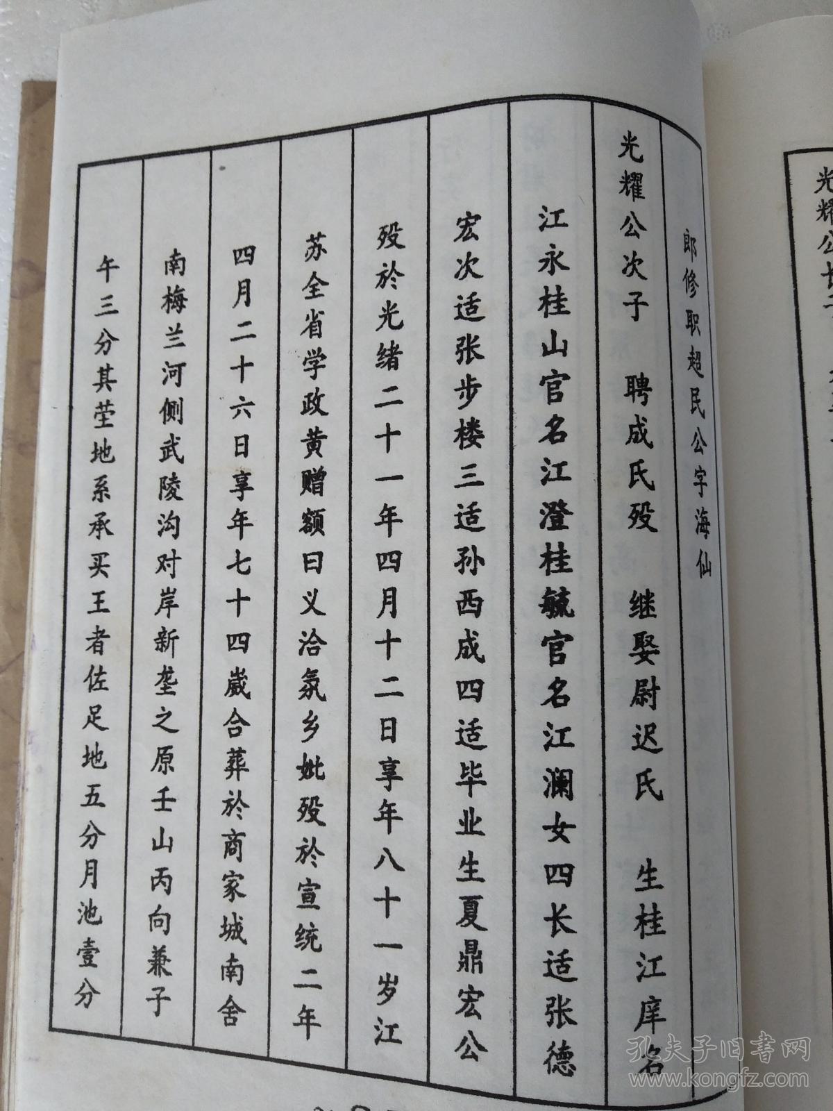复印件吴氏宗谱延陵堂盐城建湖吴家河耀寰公支三本五卷16开418页1997