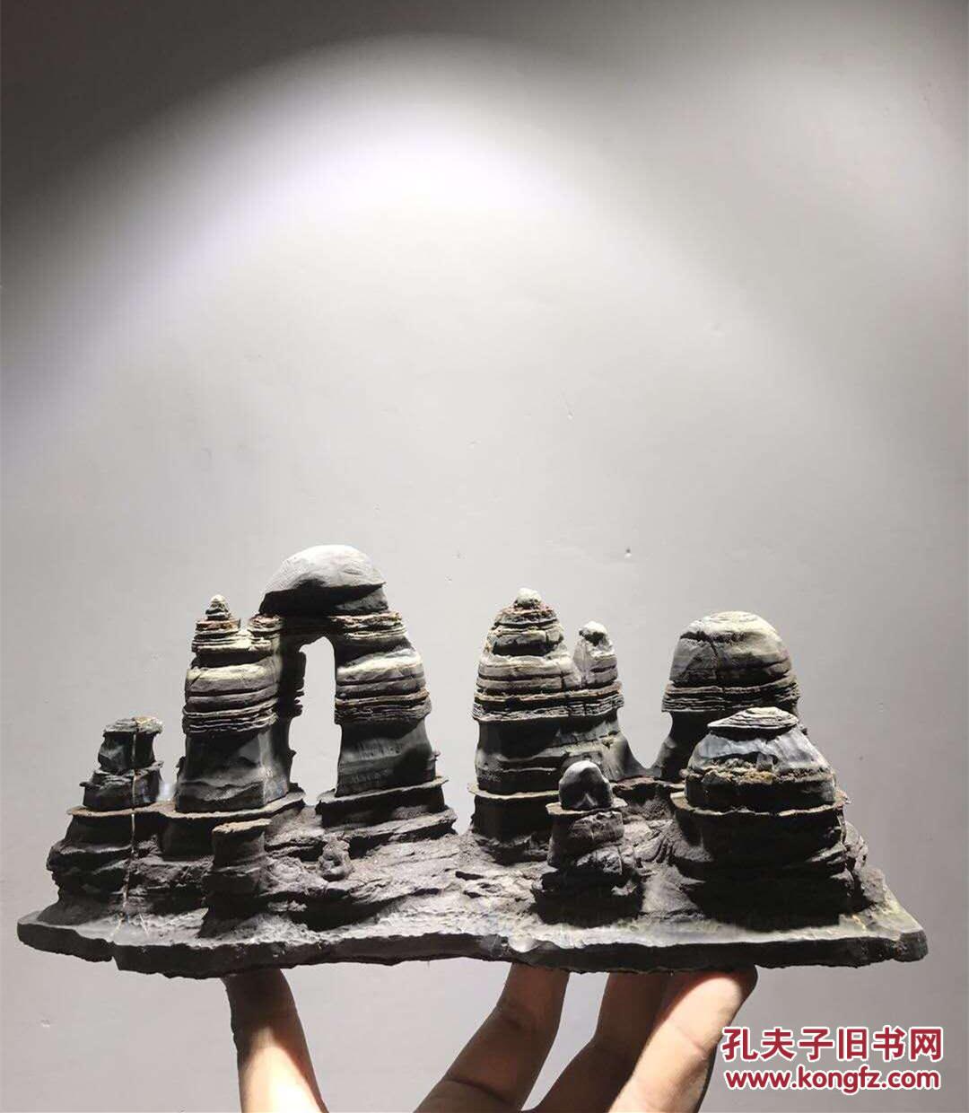 【案上山子】灵璧宝塔云雾石▉灵璧石▉精美摆件,案上雅玩