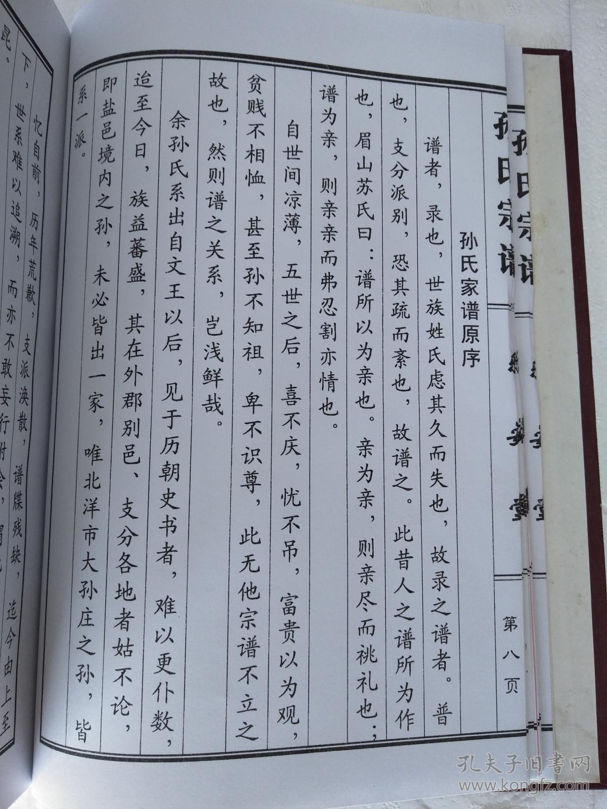 提供资料信息服务孙氏宗谱乐安堂盐城建湖榘公支榘公字不逾号东海16开