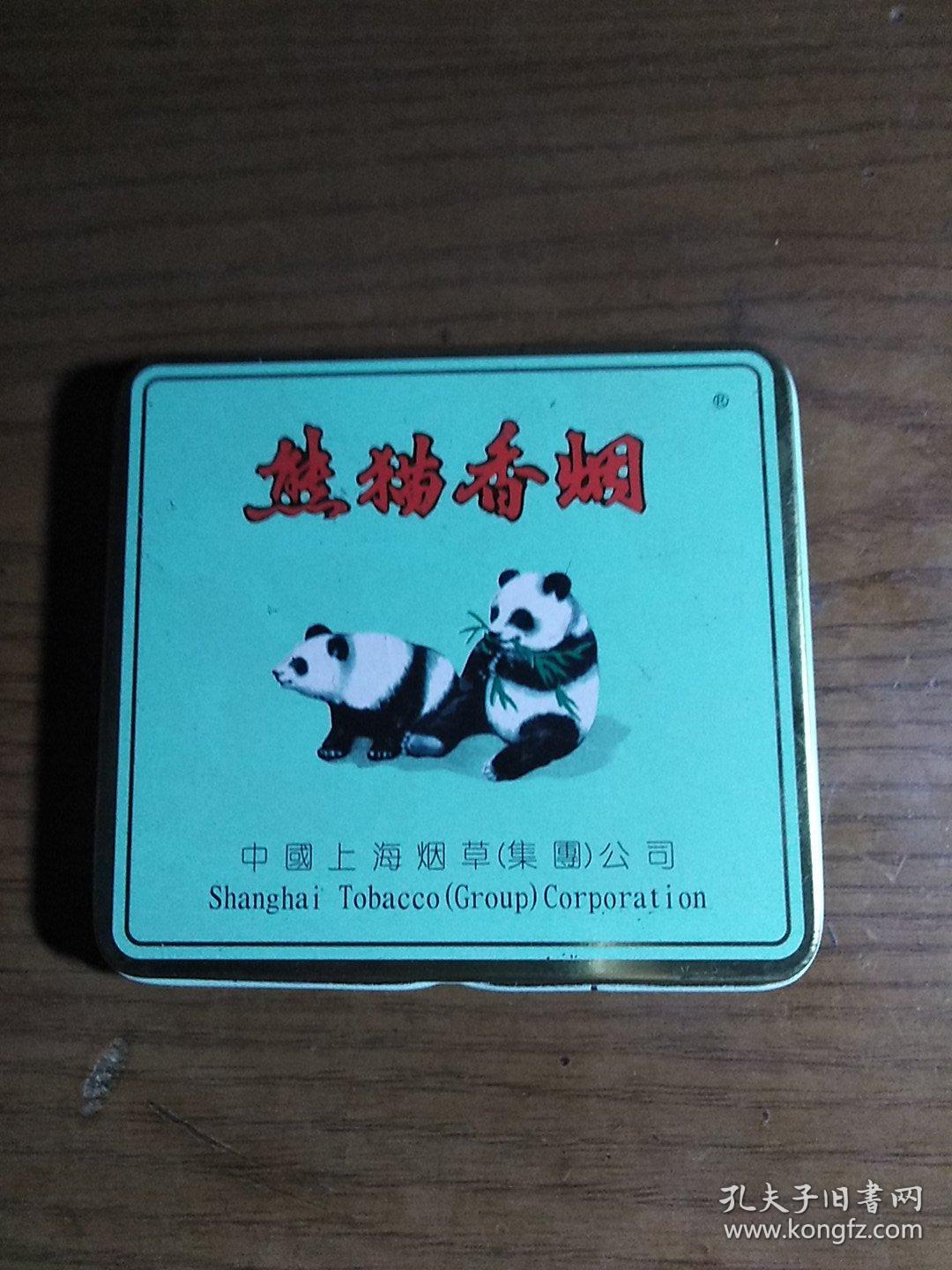 熊猫香烟铁盒