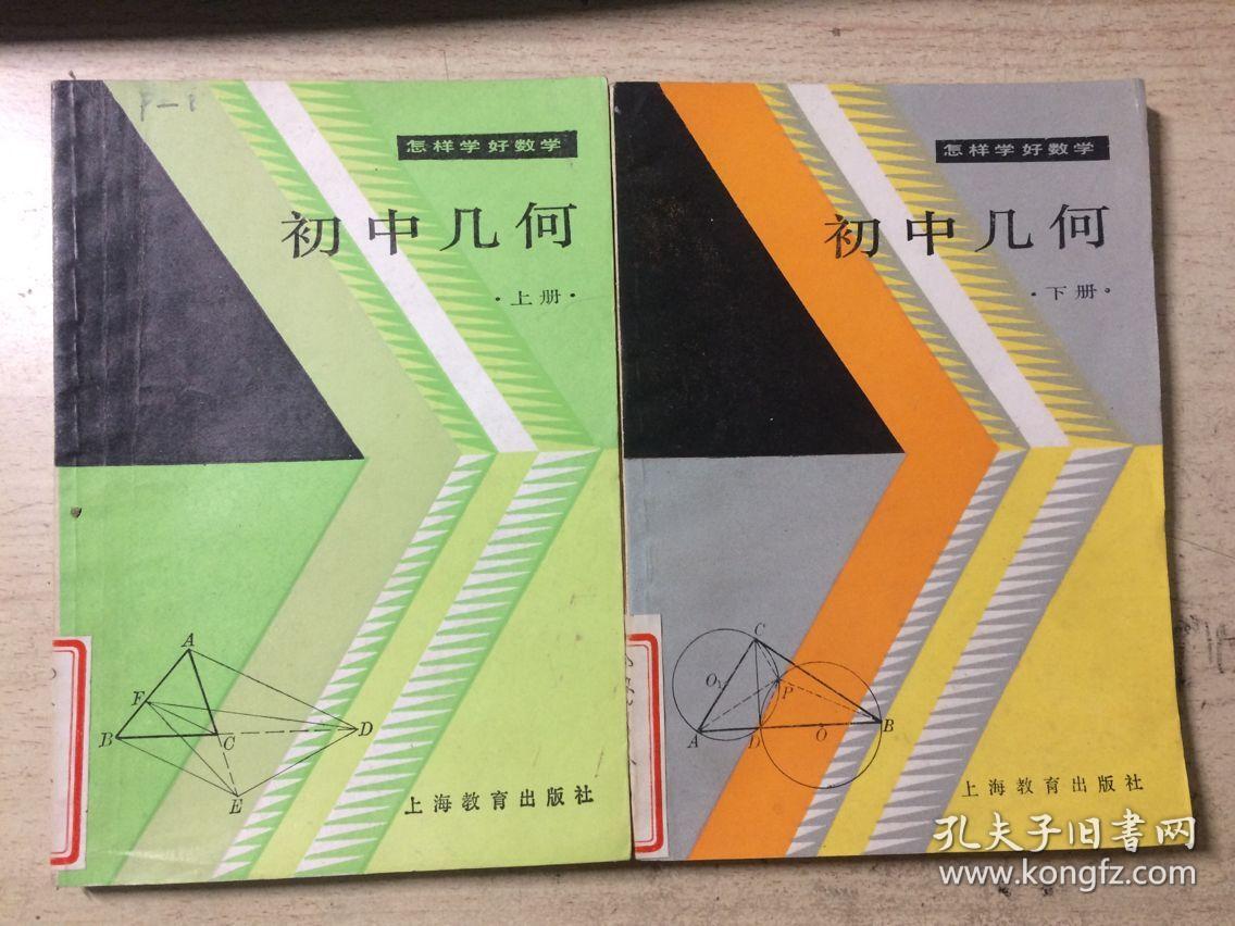 怎样学好数学 初中几何(上下册全) 馆藏 干净无涂画