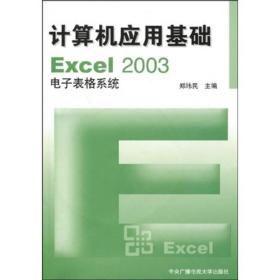 计算机应用基础 Excel 2003