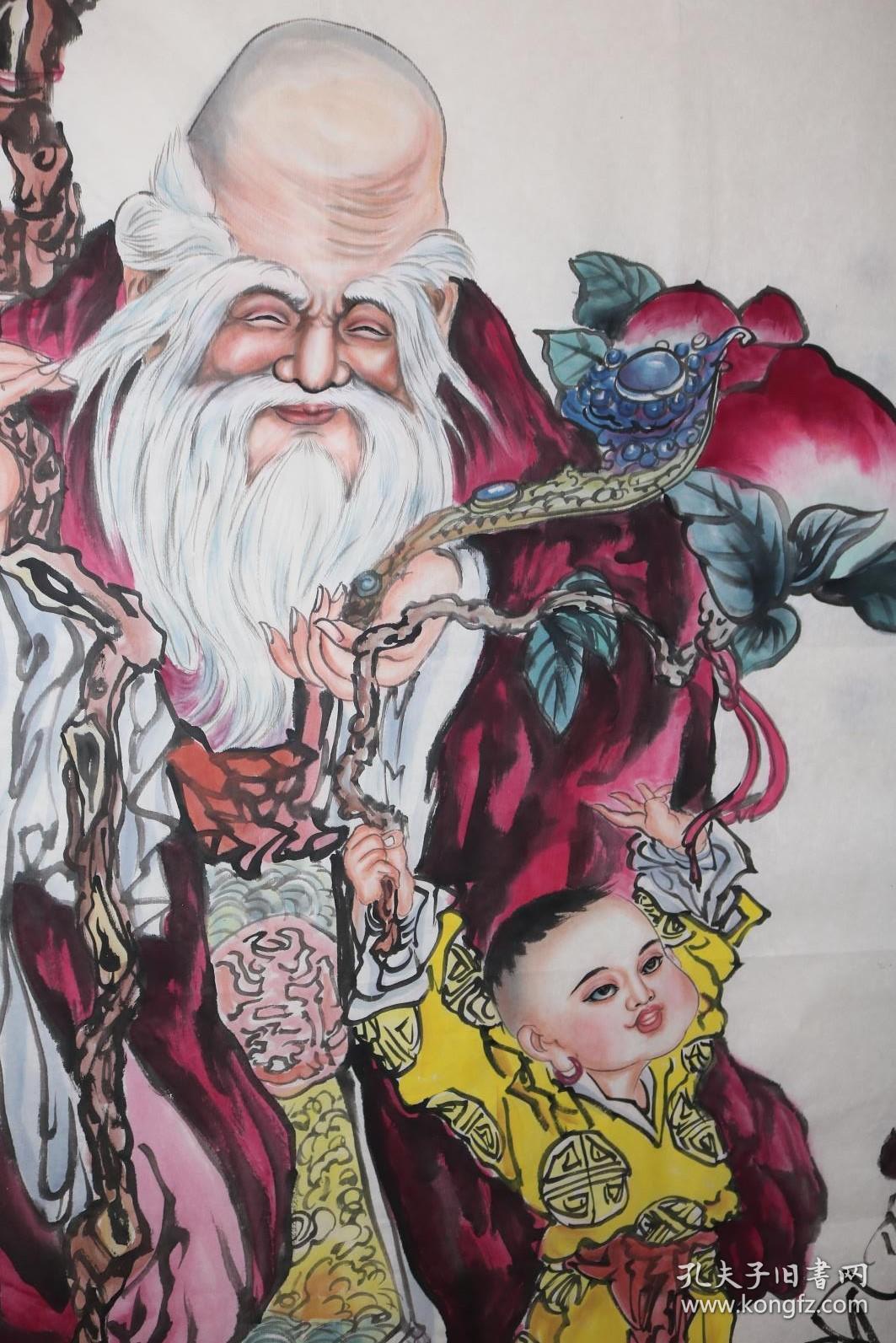 国家一级美术师梁老师四尺无量寿