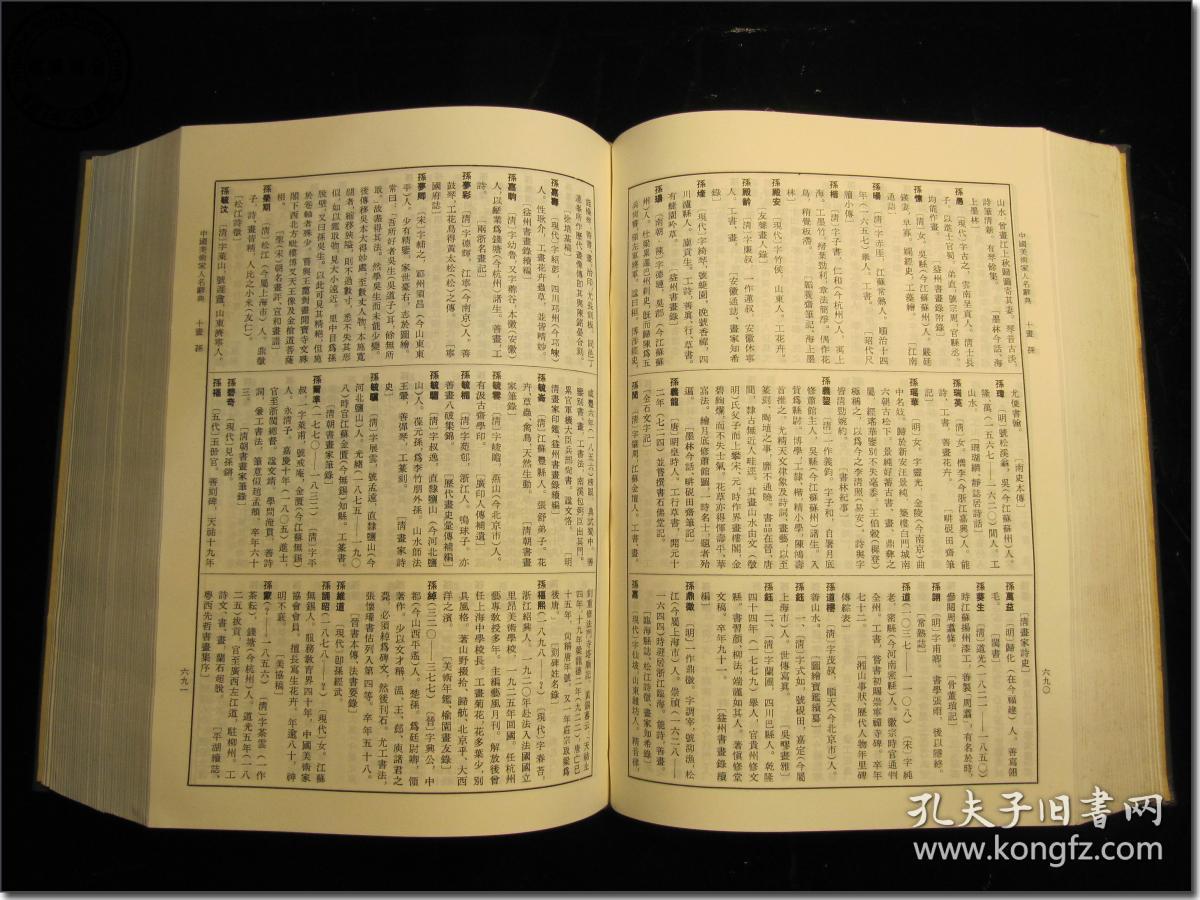 中国美术家人名辞典竖行繁体字排版编者俞剑华上海人民美术出版社出版