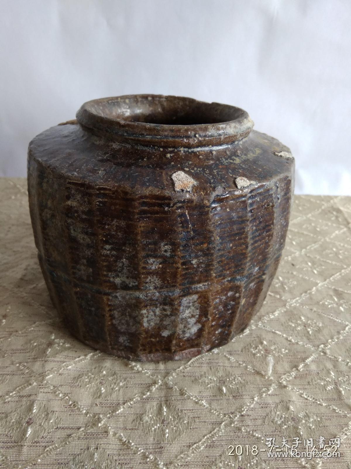 粗瓷酱釉小坛子 (净重近2公斤)