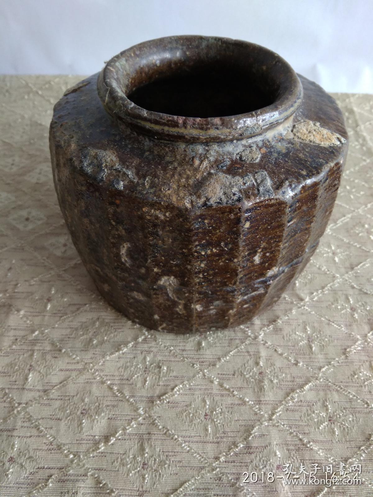 粗瓷酱釉小坛子 (净重近2公斤)