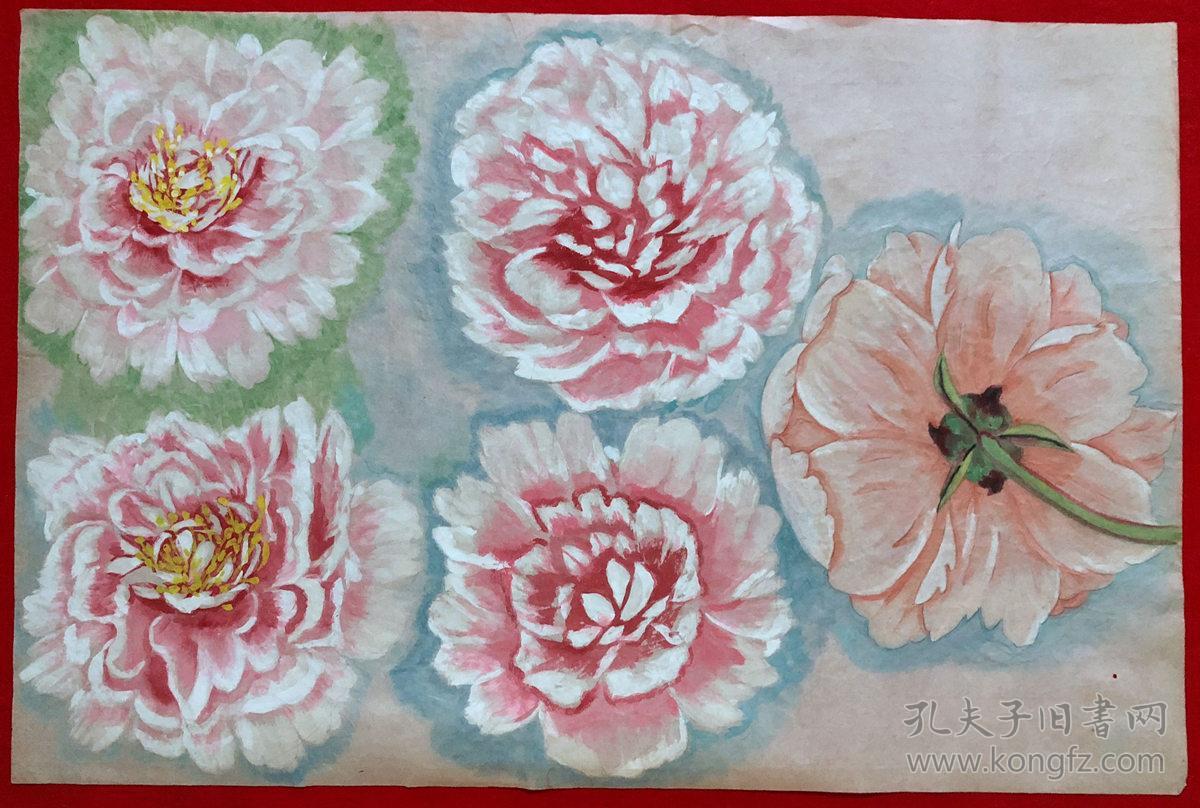 90年代手绘真迹【杨炯】国画,6,花鸟画,习作