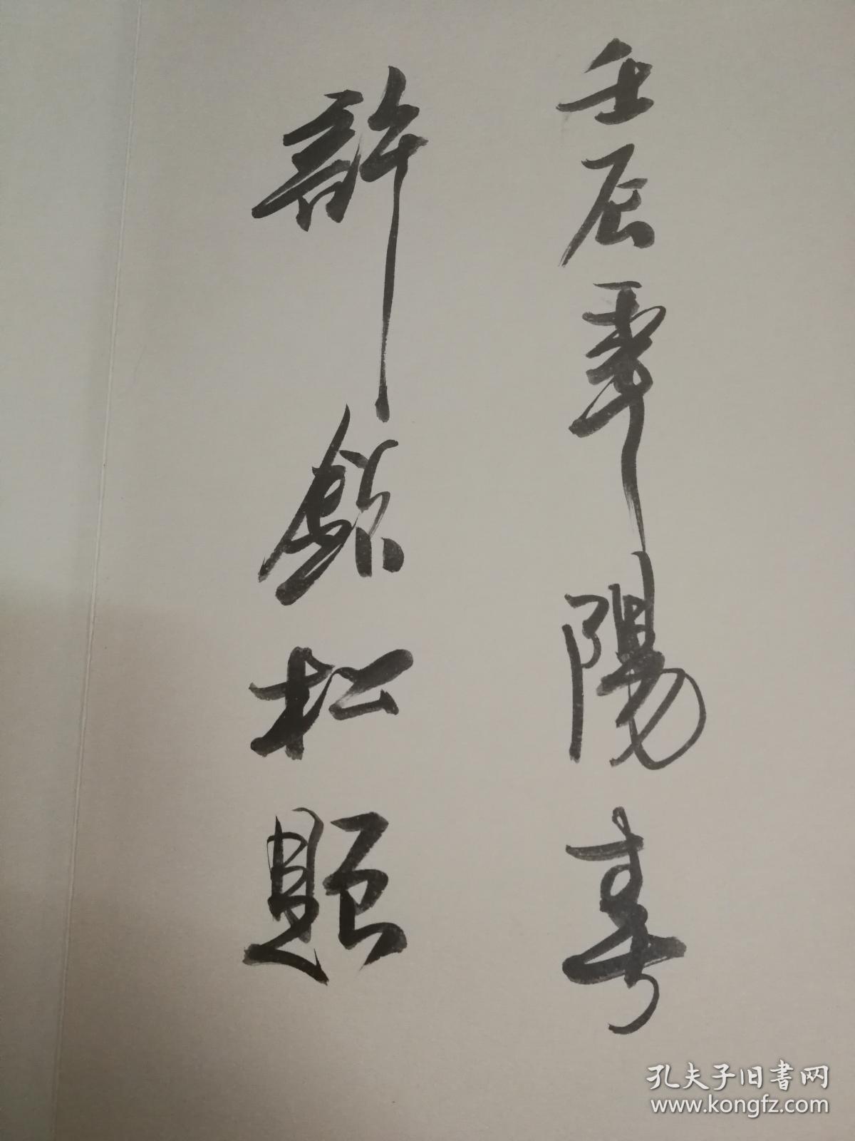 中国当代名家画集许钦松作者毛笔签赠本一版一印