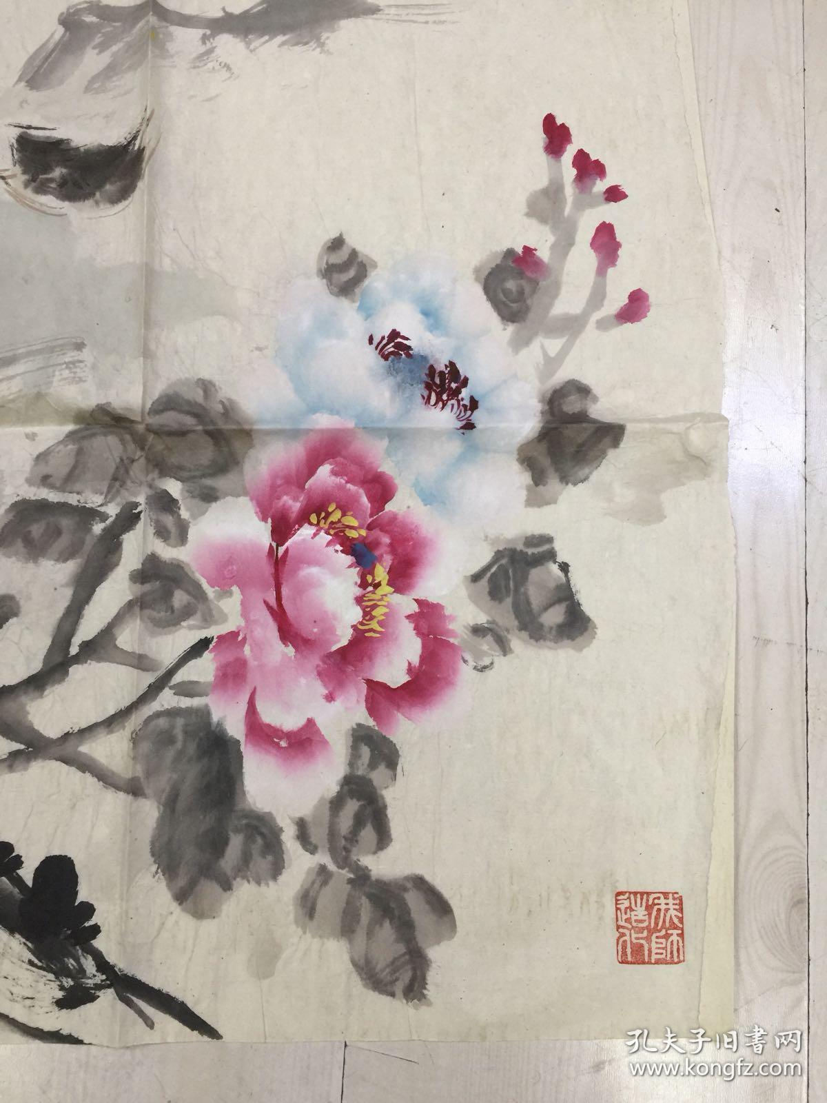 曾广振 陈寿鹏合作国画【刘新星(1946-1998),1946年生于天津,著名画家