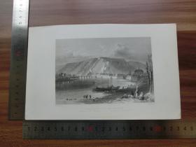 【现货 包邮】19世纪 铜/钢版画 单幅 THE CITADEL OF NAMUR （货号 200001）