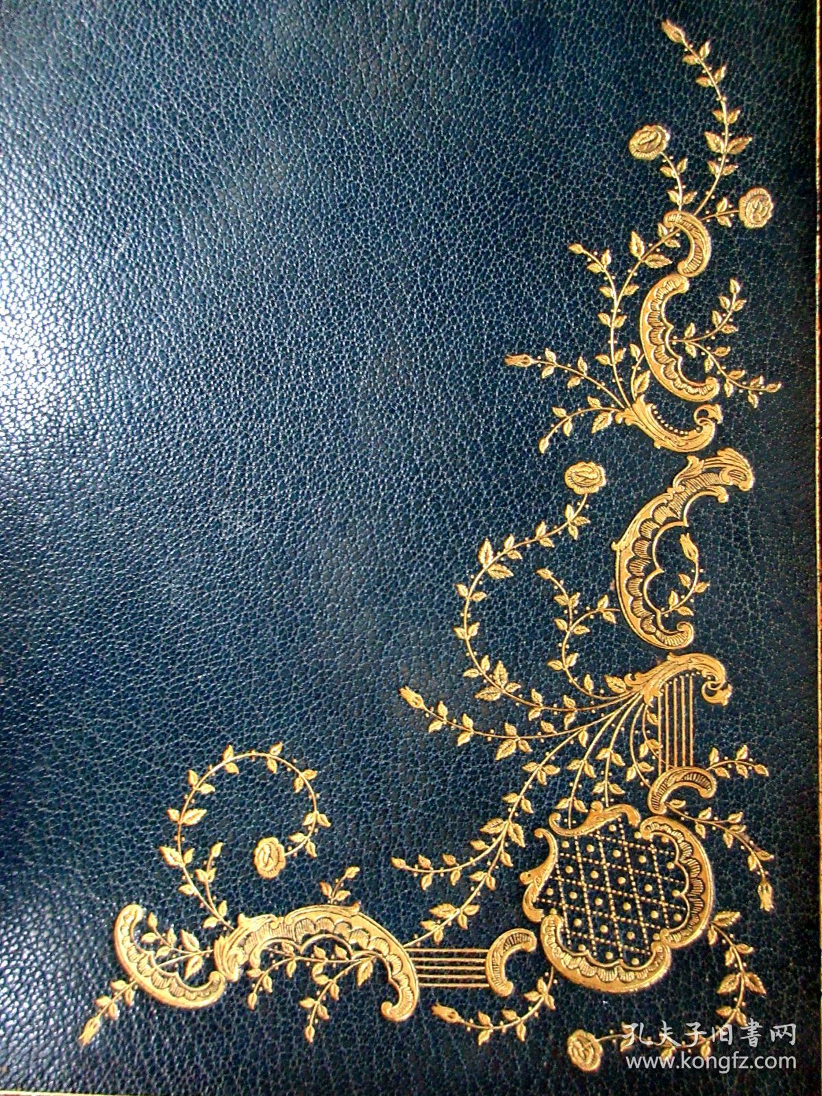 英国著名书籍装帧坊zaehnsdorf羊皮装帧装饰artdecor风格烫金封面书脊