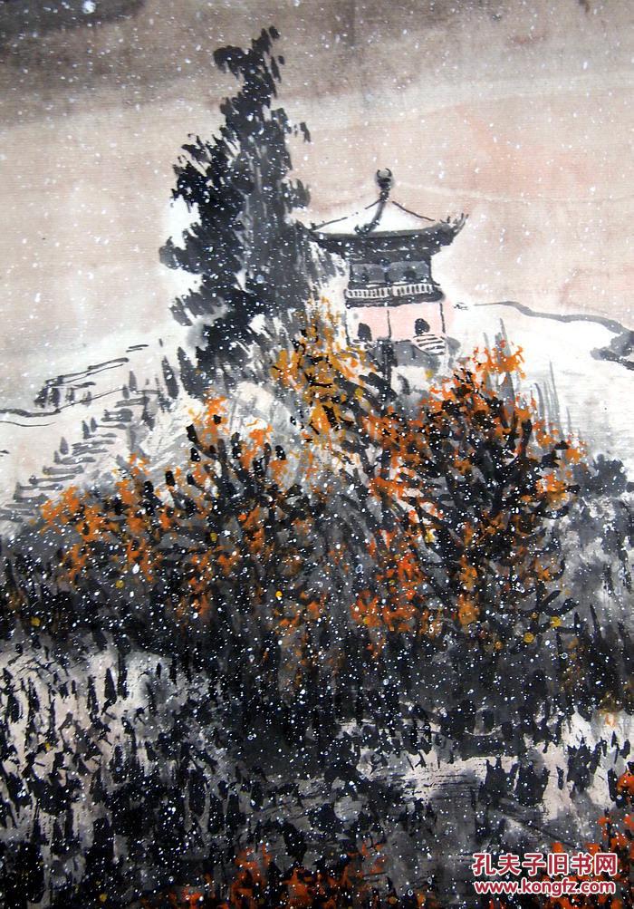 当代- 江西著名书画大师 林峰 《一帆风顺图》