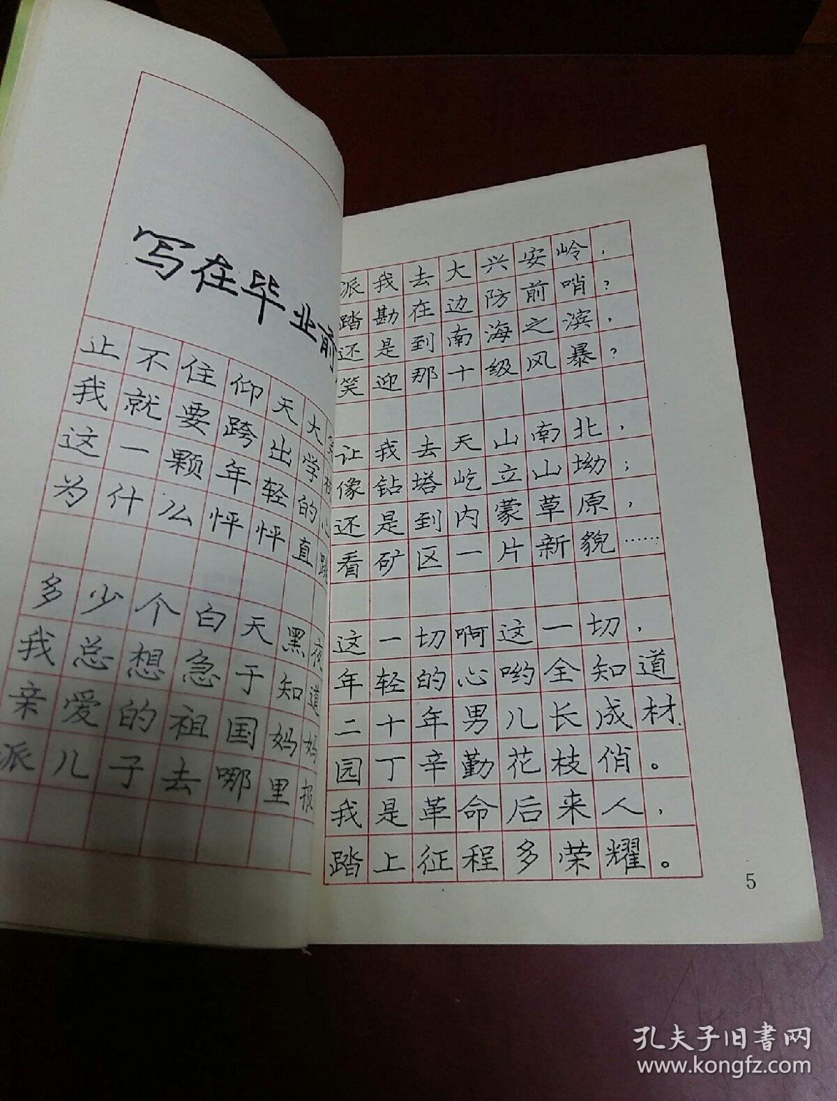 庞中华诗抄:钢笔五体字帖