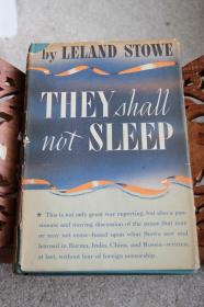 二战纪实文学 不眠不休 They Shall Not Sleep 1944年初版初印