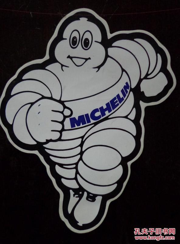 米其林轮胎人卡通标志贴纸其最初的创意来源于堆一起的一堆轮胎看起来