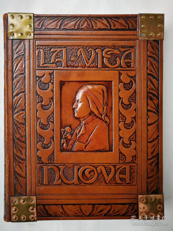 但丁《新生》gabriel rossetti英译本 paul evelyn彩绘插图 全皮装