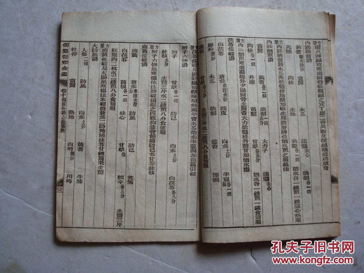 民国御篡医宗金鉴卷十一本编辑外科心法要诀股阴疽图青腿牙疽等有图