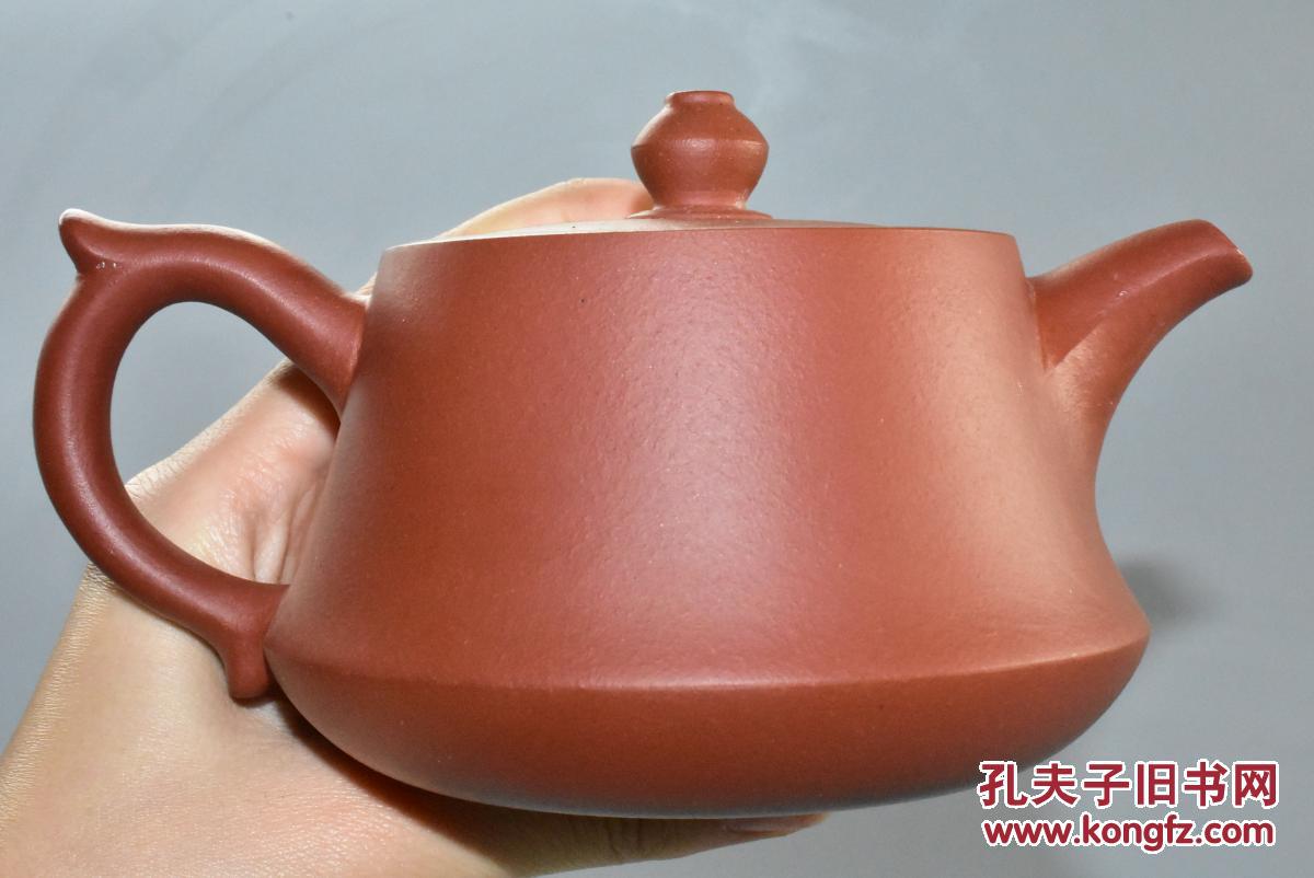 甲0739紫砂壶手工柱础壶工艺美术员史德中全新手工壶宜兴原矿朱泥壶嘴