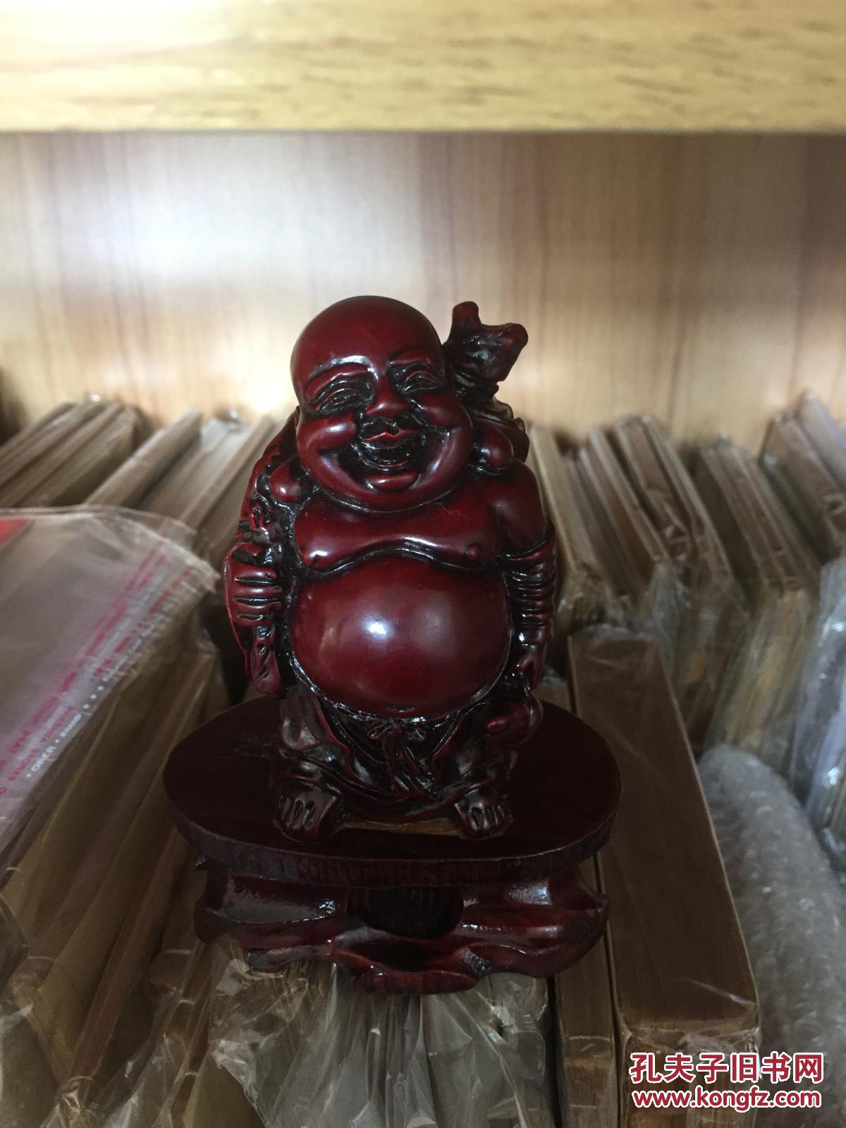 摆件 弥勒佛 背着黄金袋的弥勒佛像 有招财,纳福的寓意 桌上小摆件,带