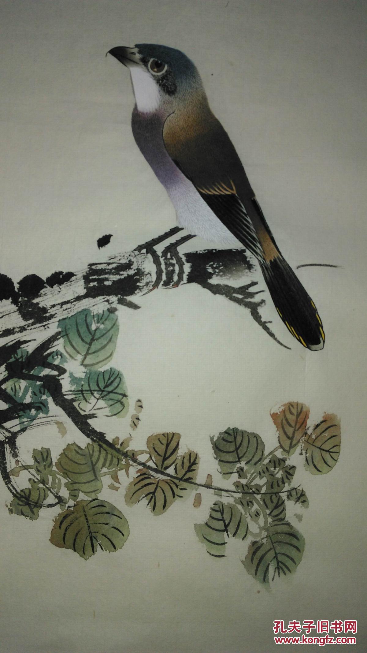 手绘真迹国画:溥佐弟子张英杰花鸟画