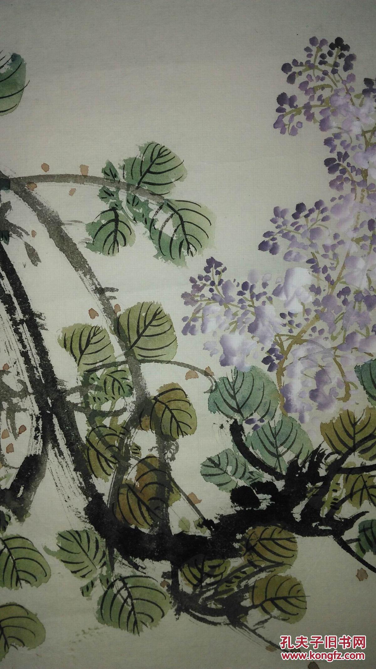 手绘真迹国画:溥佐弟子张英杰花鸟画