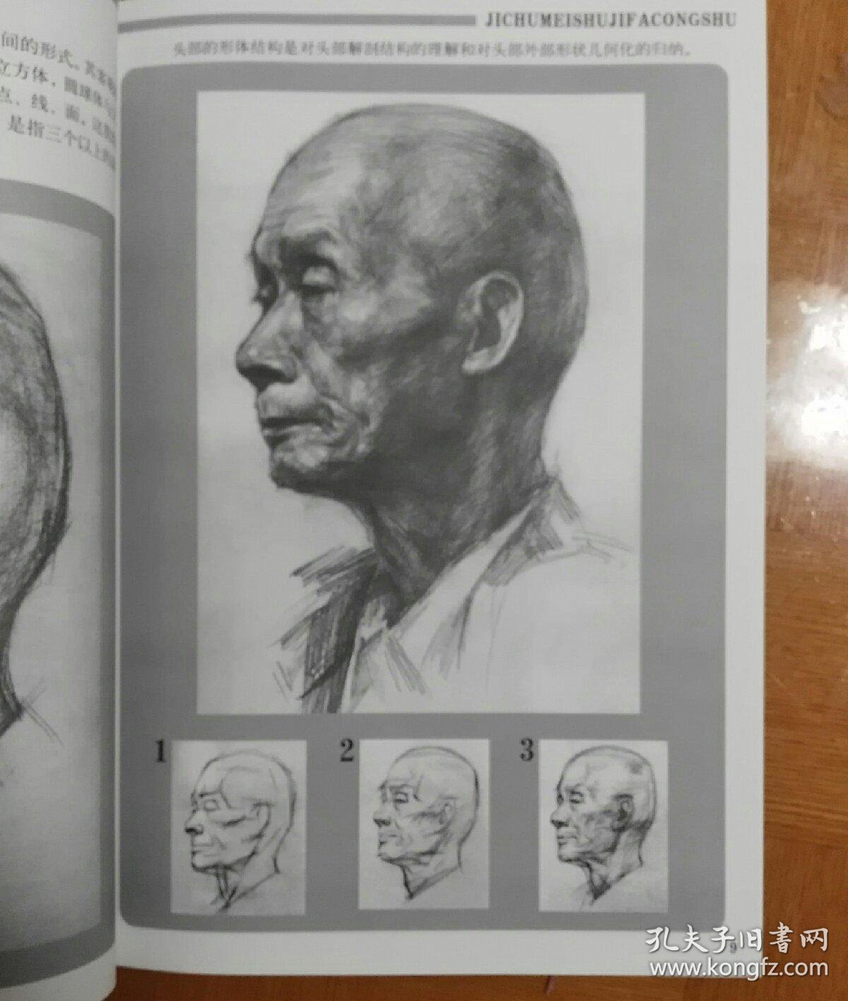 《基础美术技法丛书(中级班):素描头像》_陈志明编著_孔夫子旧书网