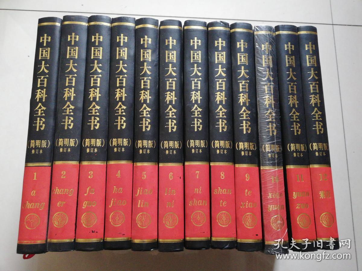 中国大百科全书(简明版)(修订本)(12册)