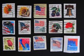 美国邮票----混合小票（信销票）