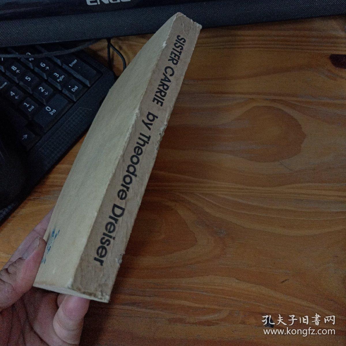英文原版书:sister carrie by theodore dreiser(82年版 诗人翻译家
