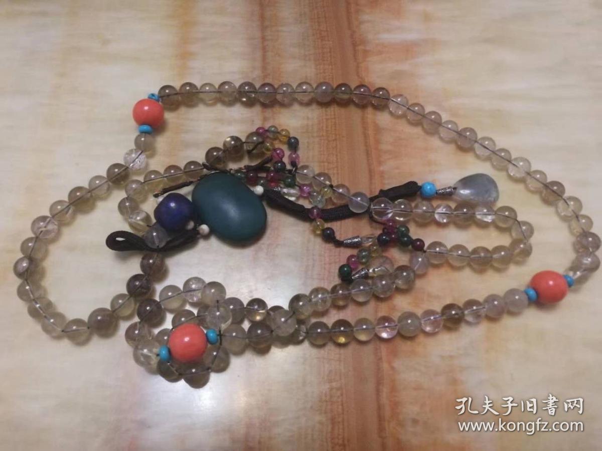 清代四品官水晶朝珠