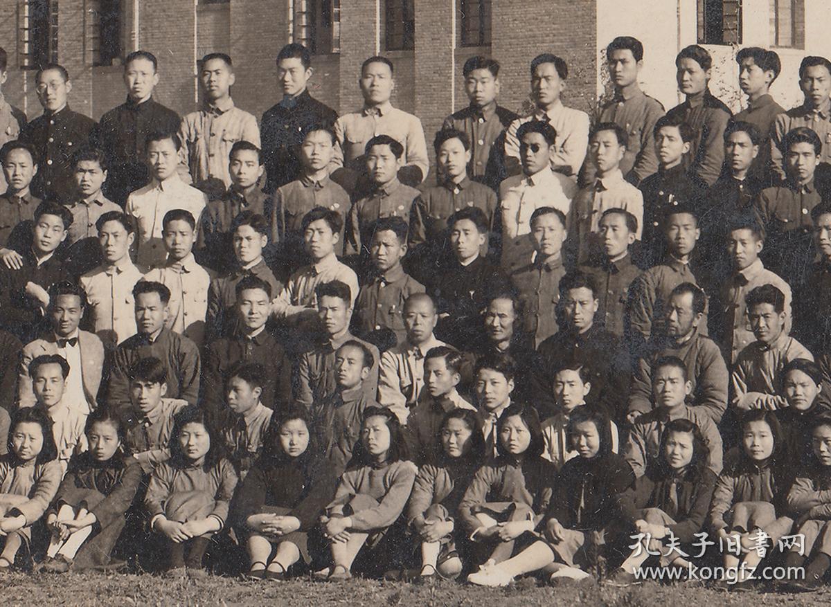 民国老照片,1943年国立西北农学院(由国立西北联合大学拆分)附高全体