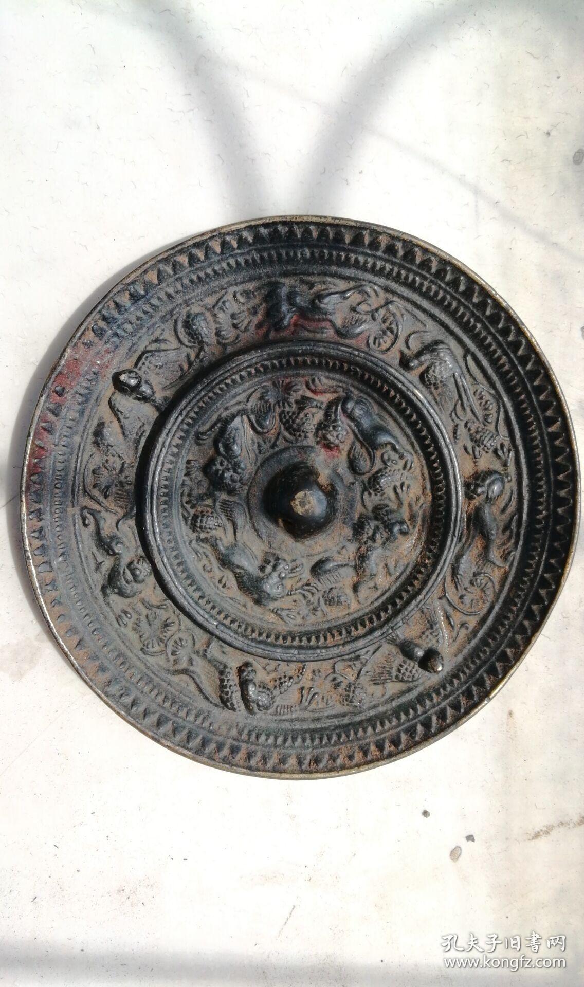 5cm 古董铜镜 瑞兽萌态可爱(见图) 千年宝鉴 馈赠佳品 高雅礼物