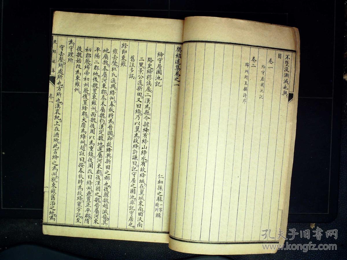 q108,少见书籍,民国8年上海文明书局石印本《樊绍述集》线装1册2卷全