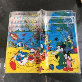 80后的童年记忆 包课本的塑料书皮 米老鼠和唐老鸭图案