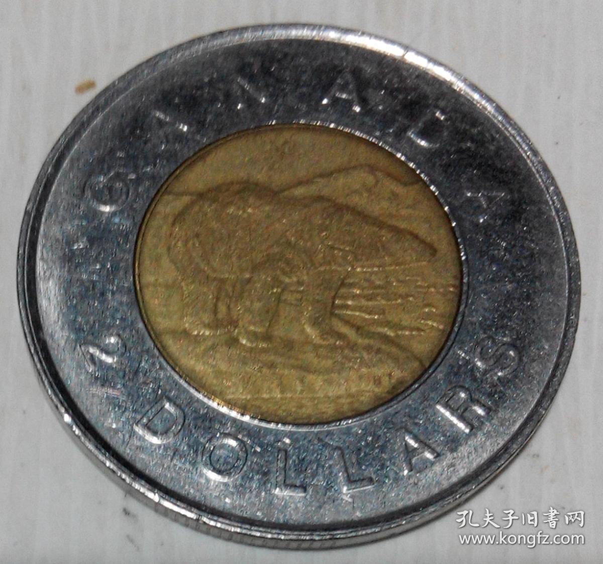 canada2元硬币一枚