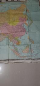 中学地理教学参考挂图 亚洲地图