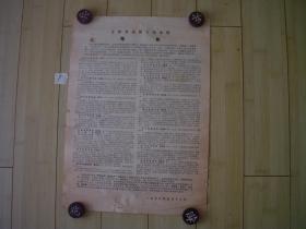 吉林省高级人民法院布告 4开 【1号】  1976年  货号14