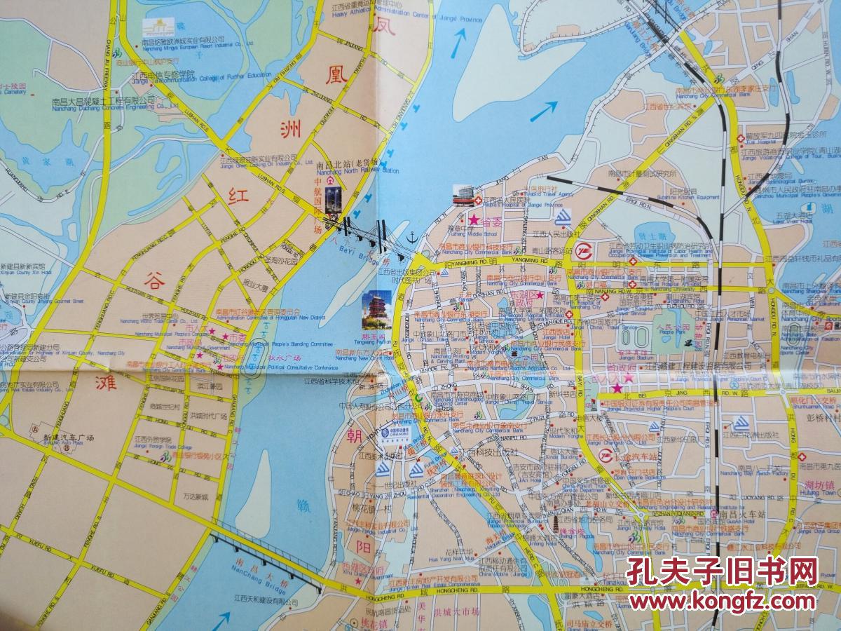 南昌城市全景图 2008年 南昌地图 南昌市地图 南昌交通图