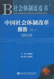 2013社会体制蓝皮书