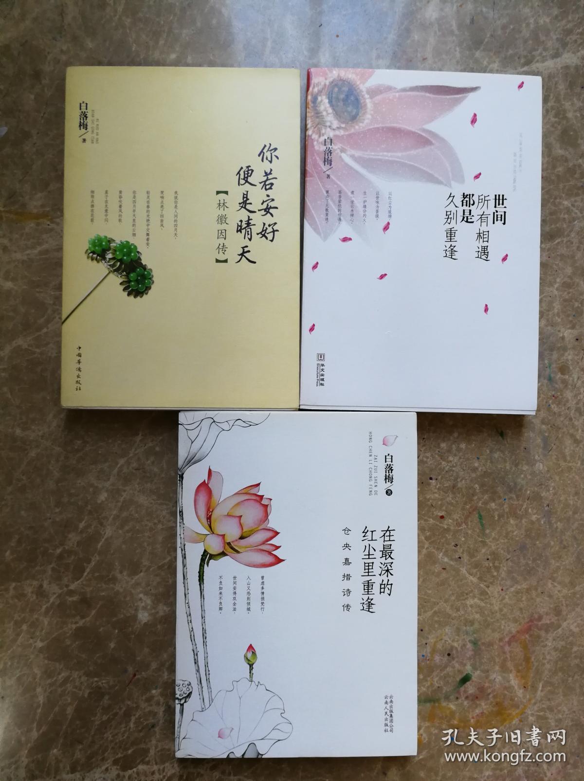 里重逢世间所有相遇都是久别重逢你若安好便是晴天白落梅作品三卷合售