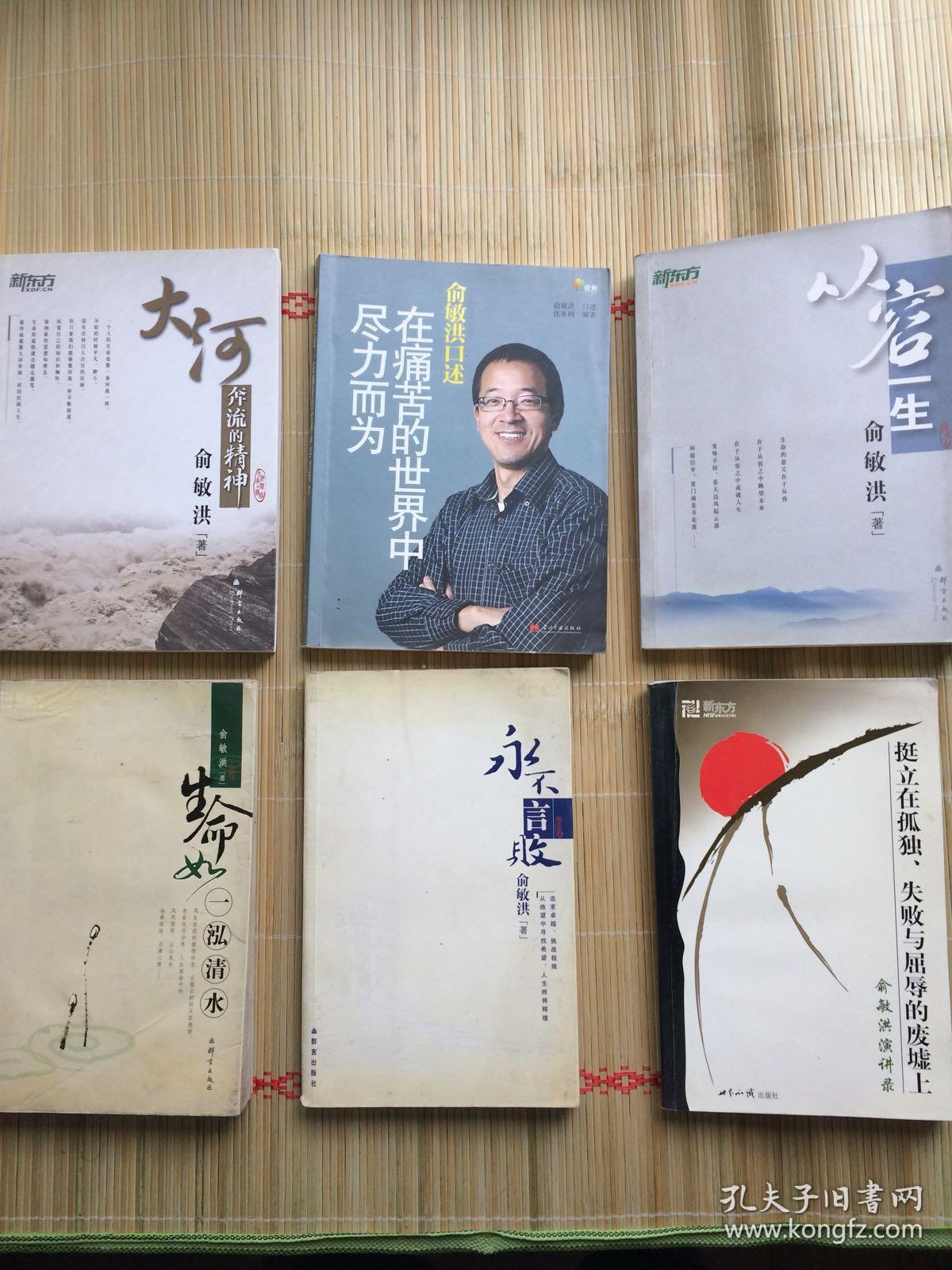 俞敏洪励志图书:从容一生,永不言败,生命如一泓清水,挺立在孤独,失败