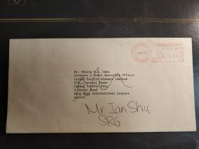 香港九十年代国泰航空公司信封一枚