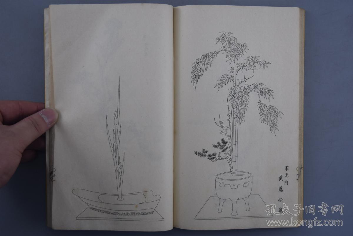 图 华道家元华之美花心粧之卷 一册全大量生花图片日本插花生花盛花古流池坊花道大量白描风格图片配作品名称介绍插花种类造型花器花台等内容华道家元华务课