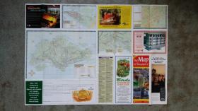 旧地图-新加坡地图英文版(1999年77.9)2开85品