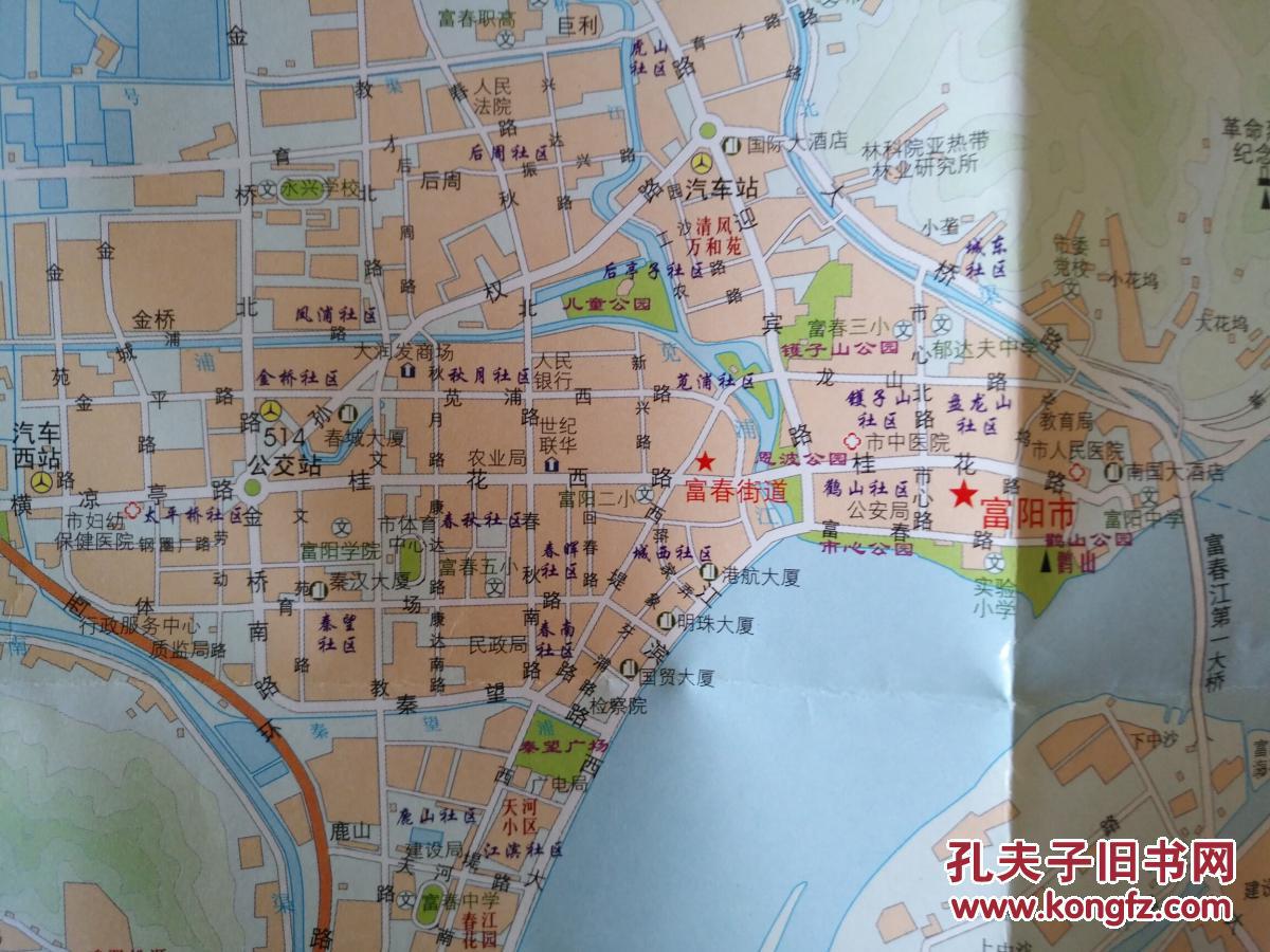 富阳市交通旅游地图富阳地图富阳市地图富阳交通图