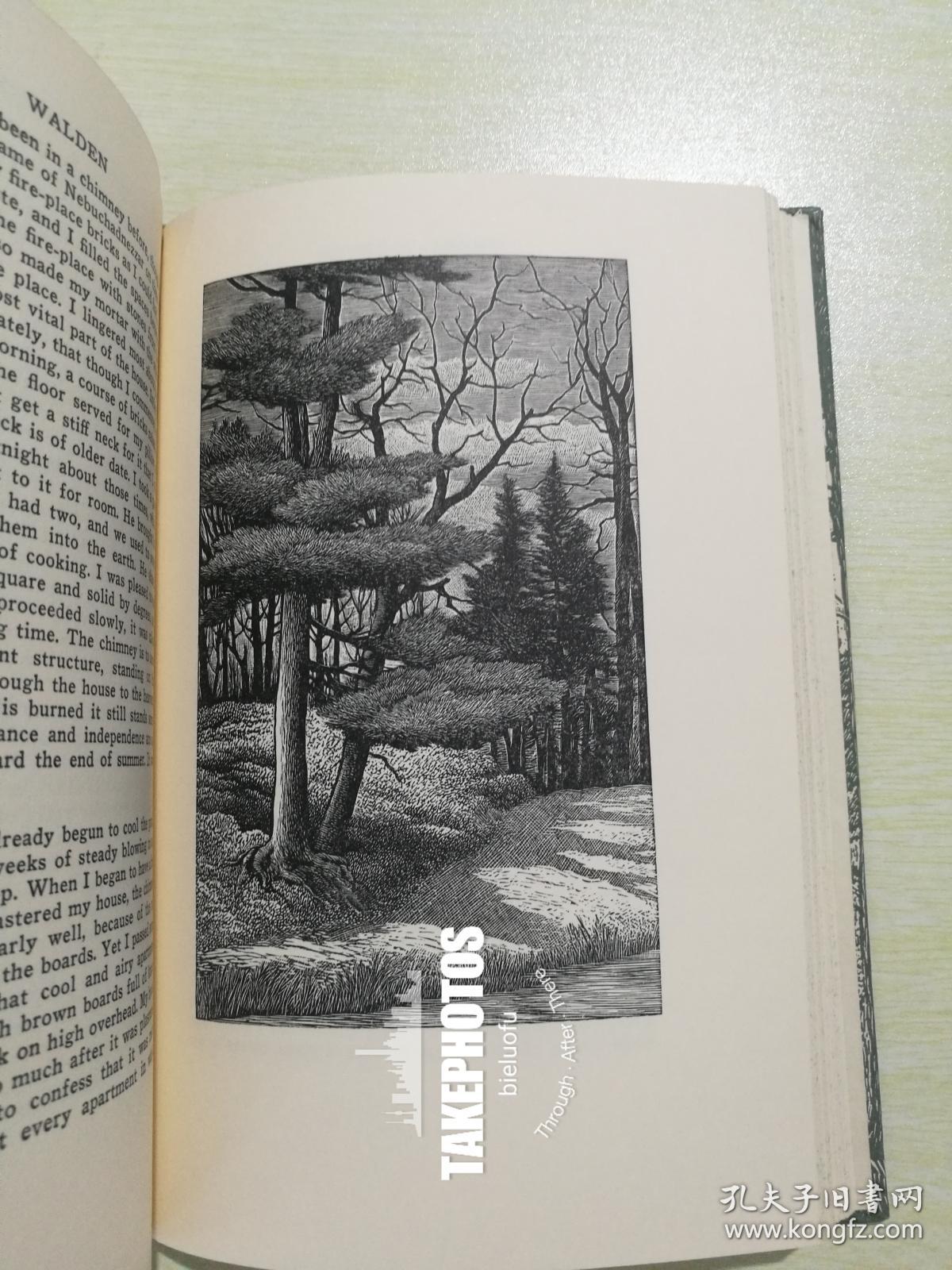 walden 瓦尔登湖 thoreau 梭罗经典名著 heritage press 1939 年