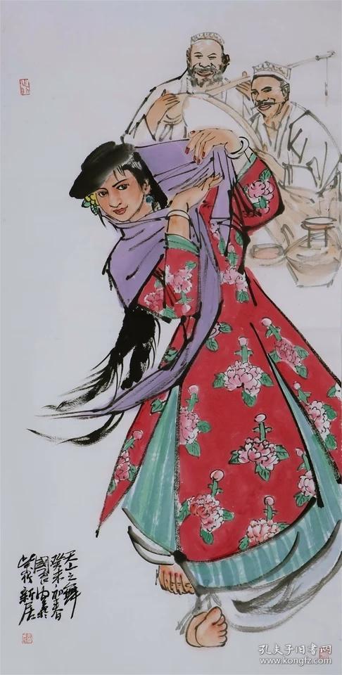 人物画家史国良新疆人物国画纯手绘