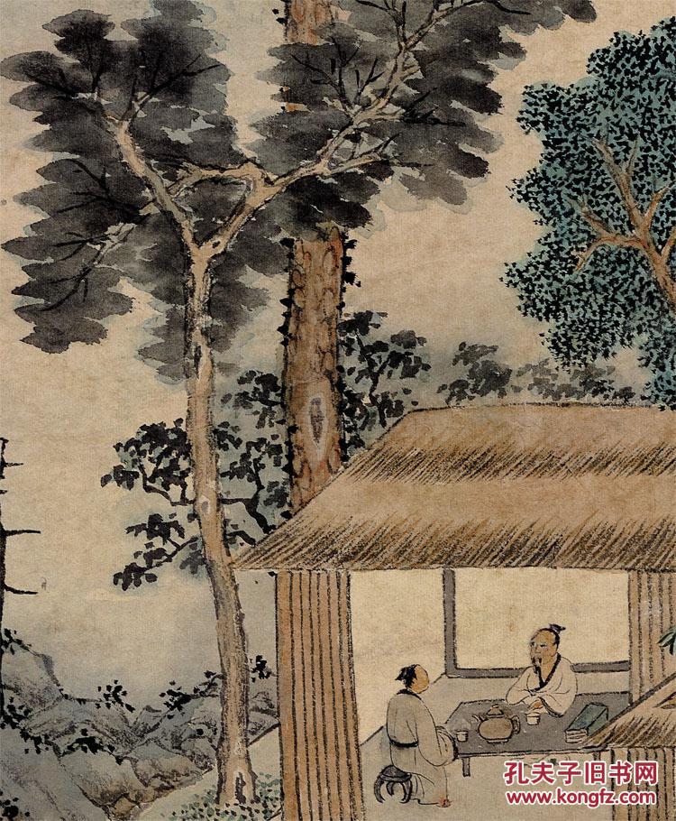 明 文征明 品茶图