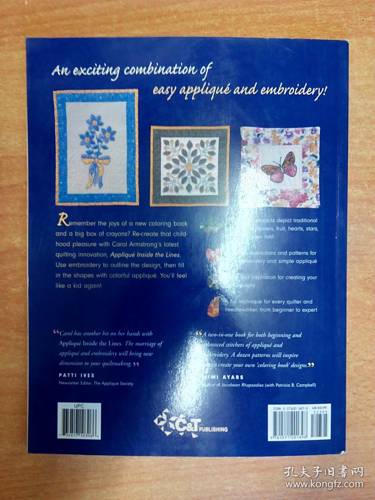 applique inside the lines: 12 quilt projects to embroider and