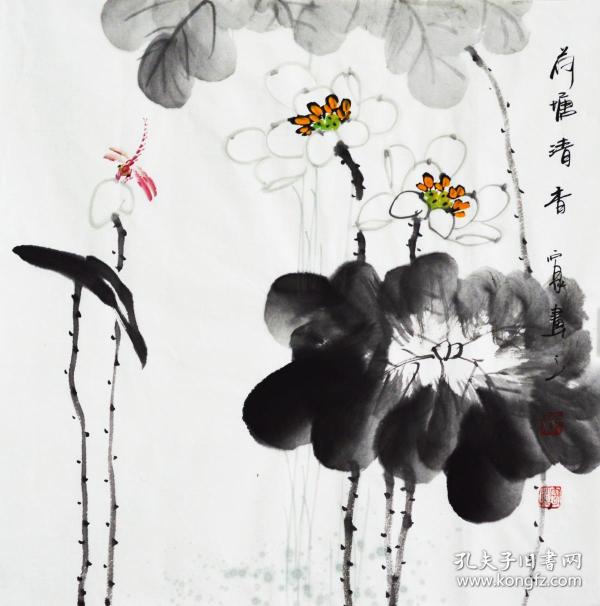 中国美协宝鸡分会会员,西普陀书画院院士石泉老师精品花鸟gh01564